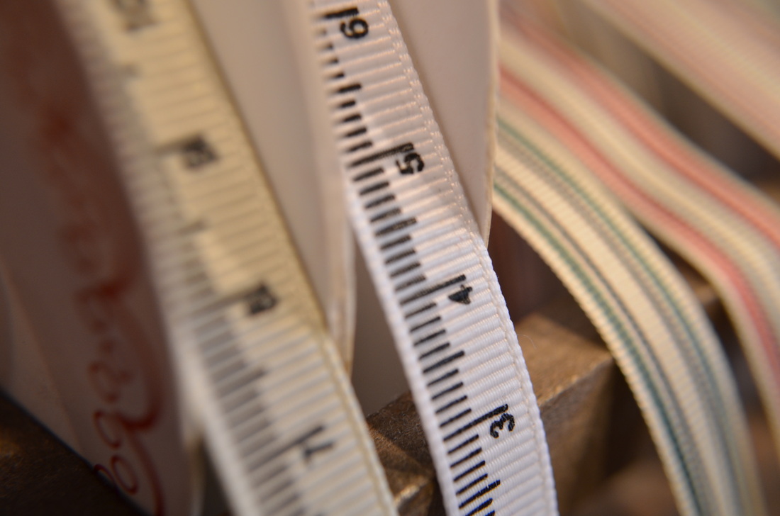 Tape measure printed ribbon